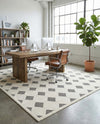 Monochrome Collection Area Rug -  Quartz Rectangle Black and White  lifestyle 12