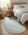 Savannah Series Collection Area Rug - Charleston (Mint) Oval Mint  lifestyle 57