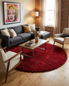 Majestic Manor Collection Area Rug - Versailles (Lipstick) Round Lipstick  lifestyle 41