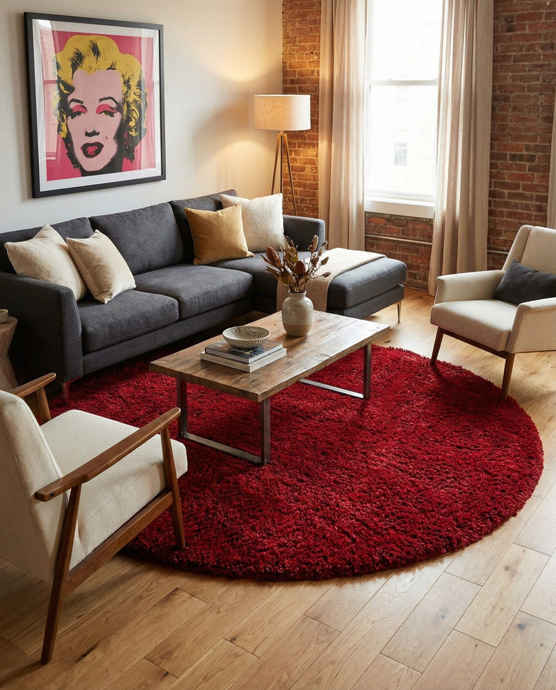Majestic Manor Collection Area Rug - Versailles (Lipstick) Round Lipstick  lifestyle 41