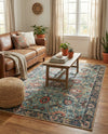 Heritage Elegance Collection Area Rug -  Topkapi Rectangle Vintage Green  lifestyle 57