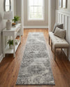 Riviera Elegance Collection Area Rug -  Monaco (Gray) Runner Gray  lifestyle 63
