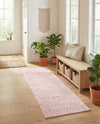 Garden Lattice Charm Collection Area Rug - Arbor (Pink) Runner Pink  lifestyle 42