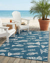 Seaside Haven Rugs Collection Area Rug -  Oceanview Rectangle Blue  lifestyle 9