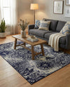 Riviera Elegance Collection Area Rug -  Monaco (Navy Blue) Rectangle Navy Blue  lifestyle 22