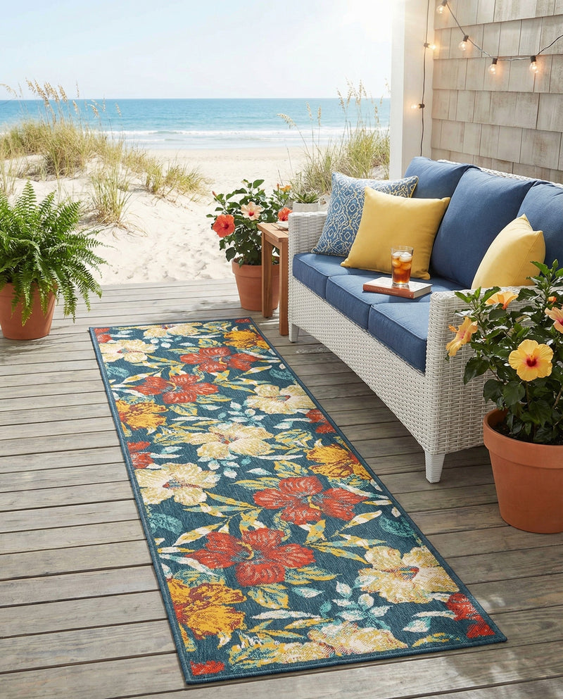 Seaside Haven Rugs Collection Area Rug -  Nautical Runner Multi  lifestyle 57