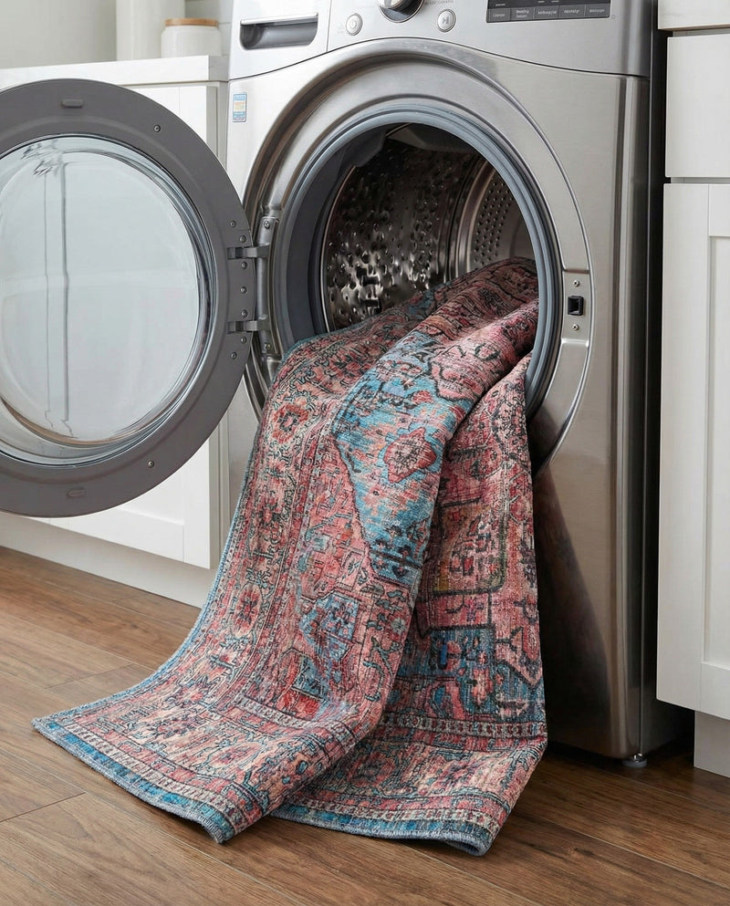 Zahara Oasis Collection Area Rug -  Fez Rectangle Blue  lifestyle 22