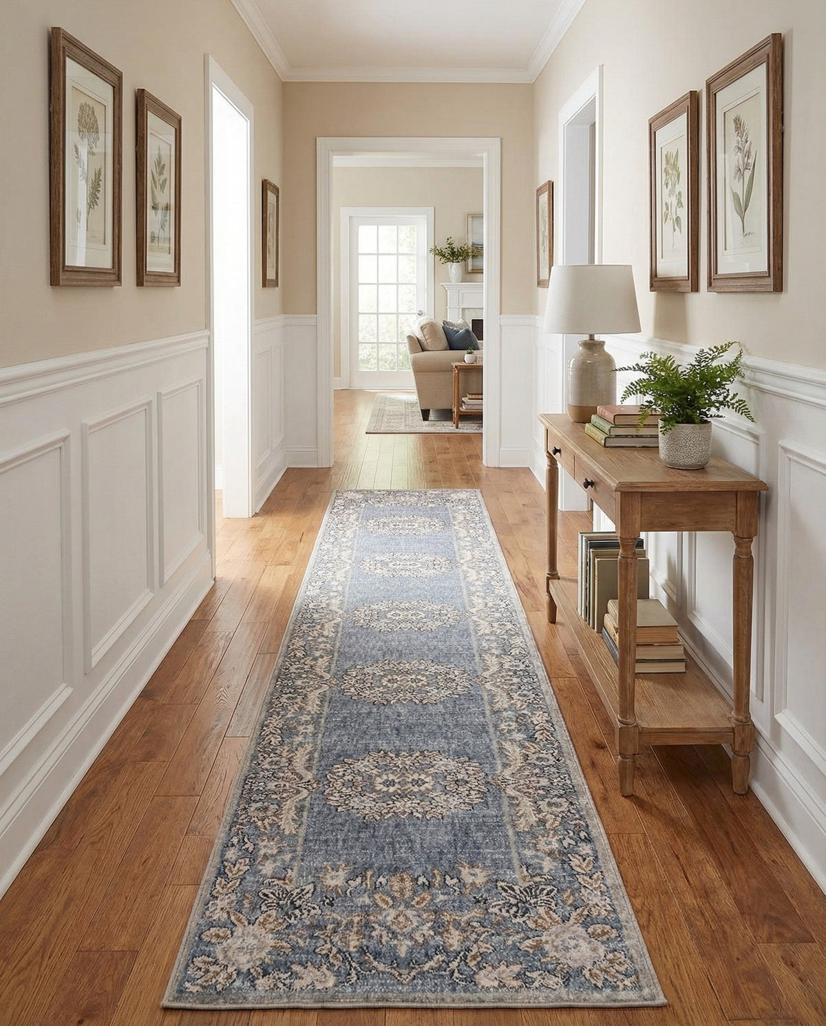 Heritage Harbor Collection Area Rug -  Seabreeze Runner Harbor Blue  lifestyle 187