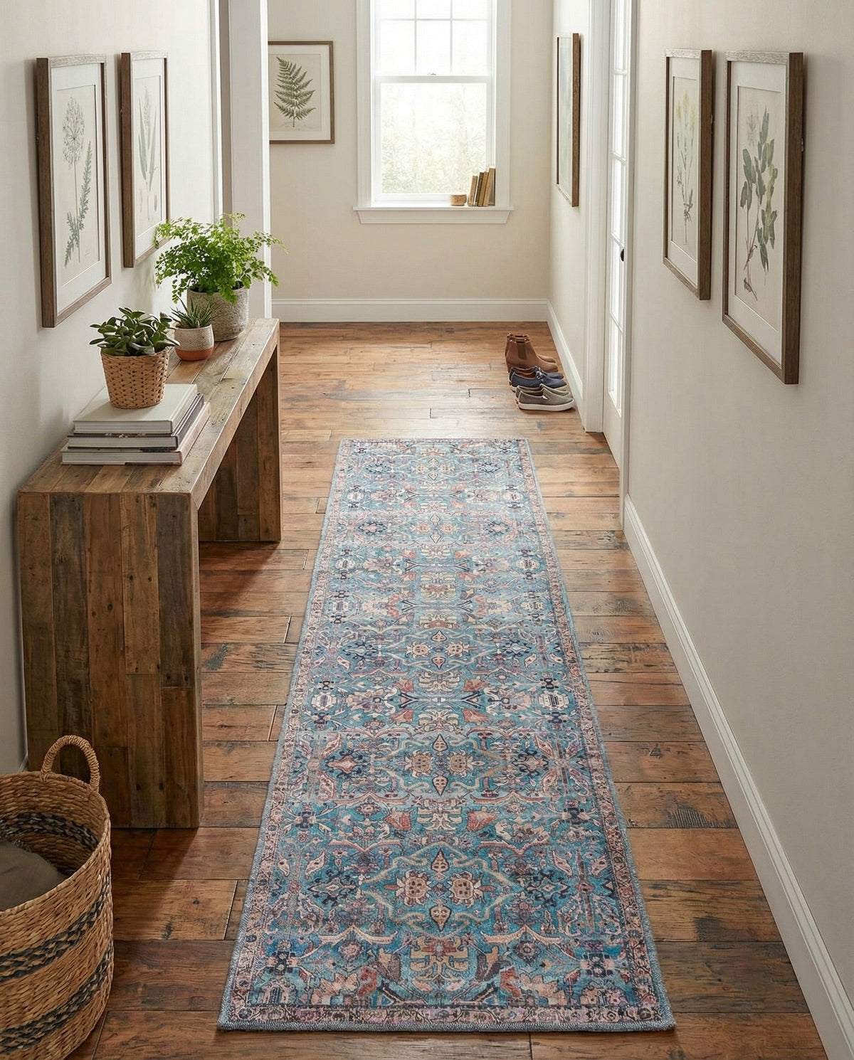 Vintage Memories Collection Area Rug -  Memories Runner Blue  lifestyle 87