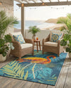 Seaside Haven Rugs Collection Area Rug -  Tidepool Rectangle Multi  lifestyle 11