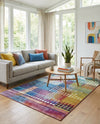 Urban Terrace Collection Area Rug -  Atrium Rectangle Multi  lifestyle 13