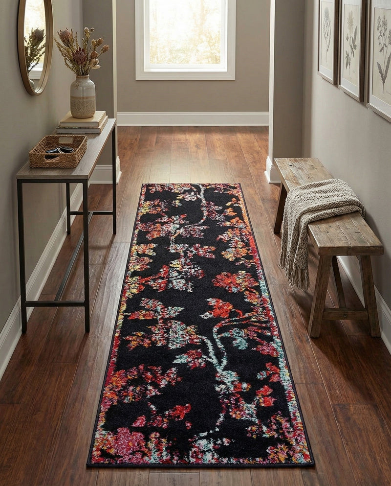 Brighton Terrace Collection Area Rug -  Roedean Runner Navy Blue  lifestyle 50