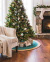 Holiday Hearth Rugs Collection Area Rug - Yuletide Round Green  lifestyle 37