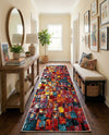 Venetian Elegance Collection Area Rug -  Sant'Erasmo Runner Multi  lifestyle 50