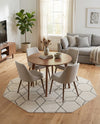 Trellis Mosaic Collection Area Rug - Arborville (Ivory) Octagon Ivory  lifestyle 38