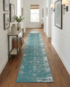 Riviera Elegance Collection Area Rug - Antibes (Turquoise) Runner Turquoise  lifestyle 78