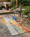 Urban Terrace Collection Area Rug -  Arbour Runner Multi  lifestyle 64