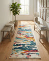 Outdoor Marrakesh Collection Area Rug -  Meknes Runner Multi  lifestyle 79