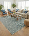 Urban Oasis Rugs Collection Area Rug -  Terrace (Teal) Rectangle Teal  lifestyle 16