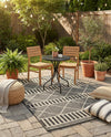 Savannah Pergola Collection Area Rug -  Glade Rectangle Black  lifestyle 27
