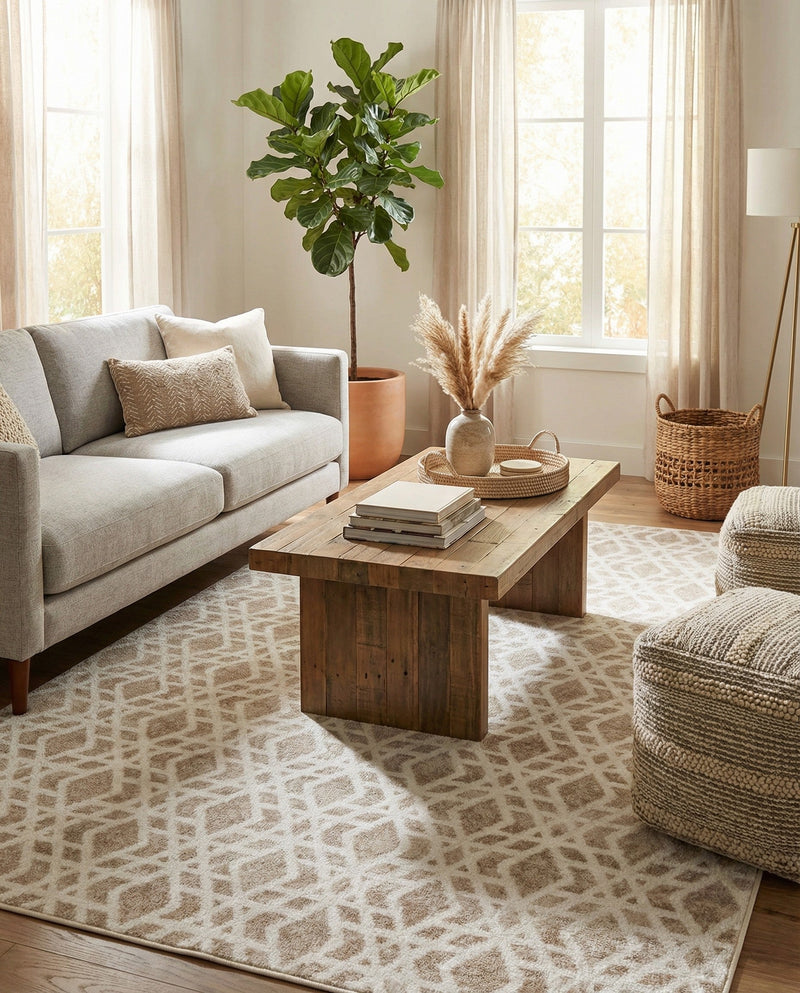 Coastal Haven Collection Area Rug -  Seafarer Rectangle Ivory  lifestyle 6