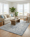 Coastal Manor Collection Area Rug -  Sailview Rectangle Dark Blue  lifestyle 9