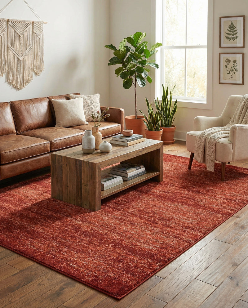 Studio Haven Collection Area Rug -  Gallery (Terracotta) Rectangle Terracotta  lifestyle 28