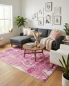 Metro Heights Collection Area Rug -  Madison Rectangle Pink  lifestyle 40