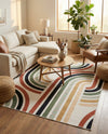 Urban Terrace Collection Area Rug -  Piazza Rectangle Multi  lifestyle 6