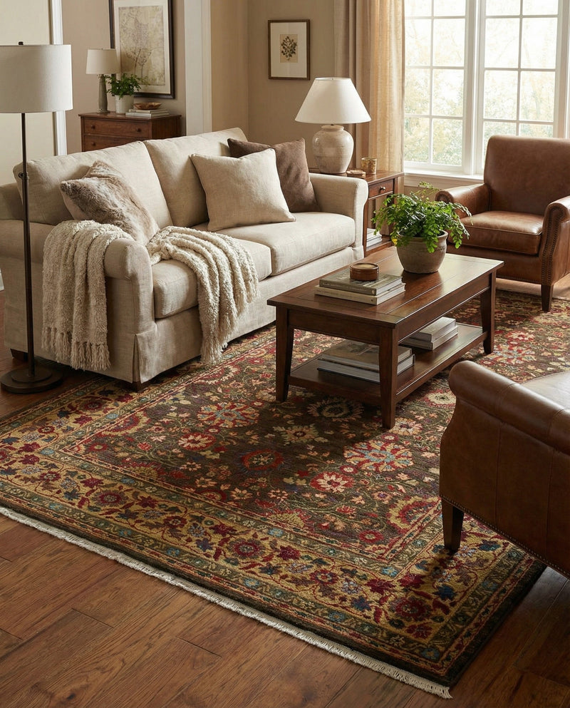 Chelsea Elegance Collection Area Rug -  Osterley Rectangle Light Brown  lifestyle 51