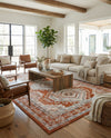 Savannah Elegance Collection Area Rug -  Tybee (Terracotta) Rectangle Terracotta  lifestyle 26