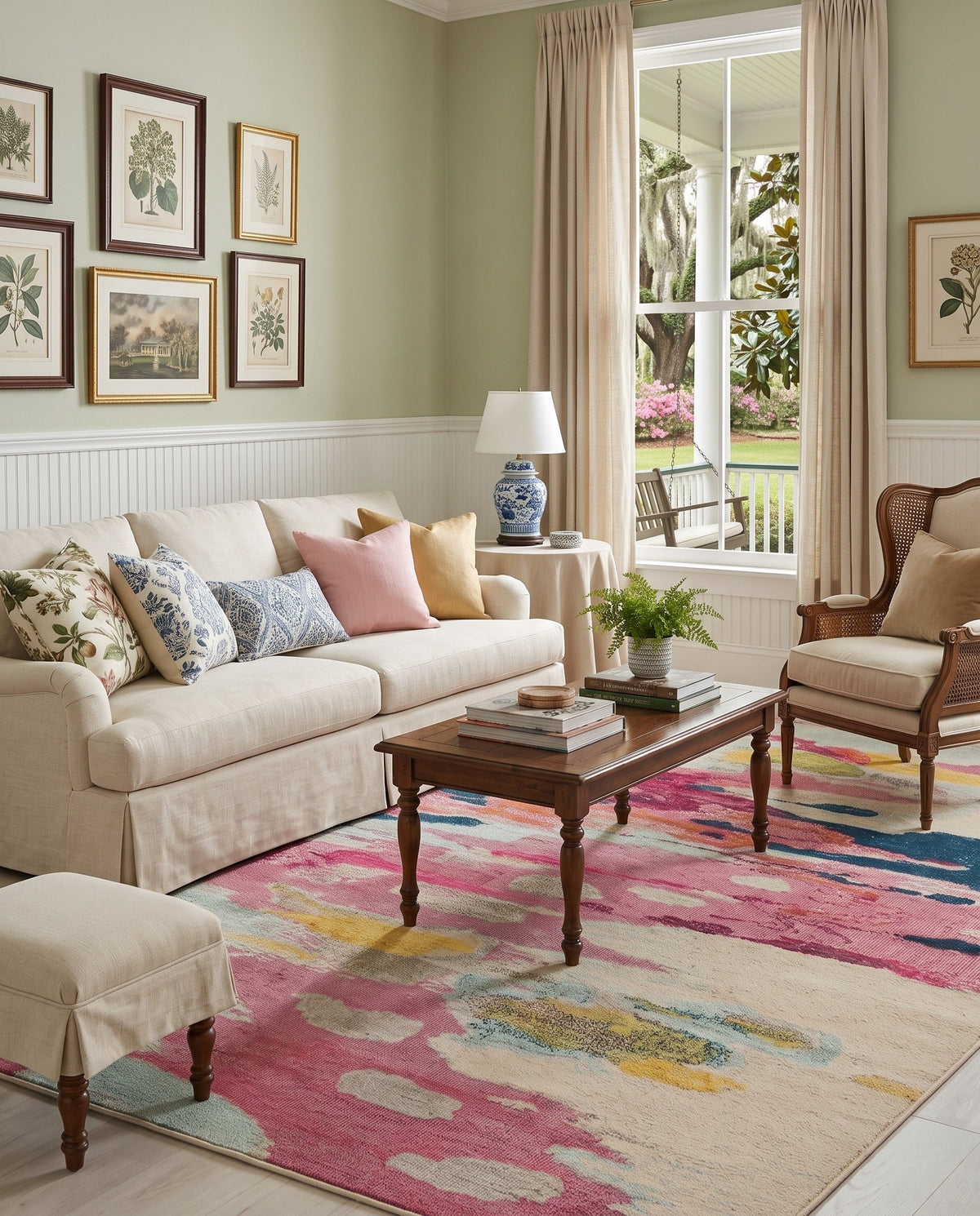 Marrakesh Elegance Collection Area Rug -  Skhirat Rectangle Pink  lifestyle 28