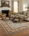 Jaipur Elegance Collection Area Rug -  Nahargarh (Light Blue) Rectangle Light Blue  lifestyle 20