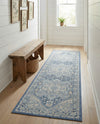 Savannah Series Collection Area Rug - Charleston (French Blue) Runner French Blue  lifestyle 69