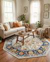 Adriana Terrace Collection Area Rug -  Positano (Multi) Octagon Multi  lifestyle 58
