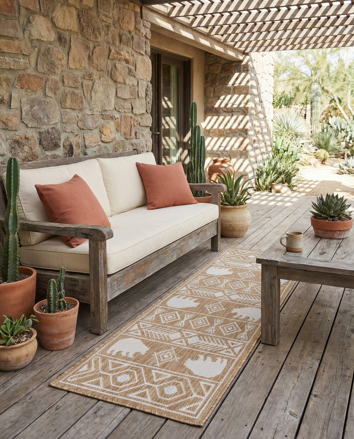 Mesa Oasis Rugs Collection Area Rug - Sundown Runner Taupe  lifestyle 41