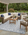 Savannah Escape Collection Area Rug - Mara Rectangle Navy Blue  lifestyle 40