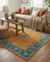 Casablanca Tapestry Collection Area Rug -  Marrakech (Sunshine Yellow) Rectangle Sunshine Yellow  lifestyle 9