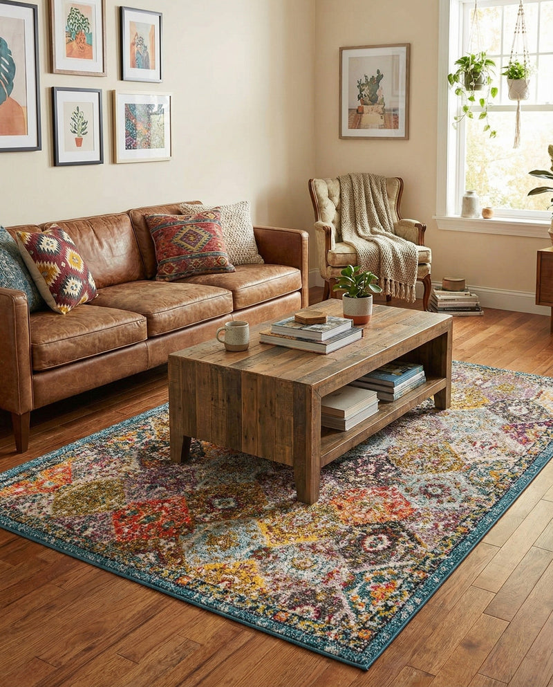 Brighton Terrace Collection Area Rug -  Rottingdean (Multi) Rectangle Multi  lifestyle 19