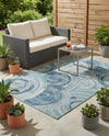 Urban Terrace Collection Area Rug -  Parkside Rectangle Light Blue  lifestyle 12