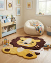 Whimsy Wonders Wool Collection Area Rug -  Jungle Rectangle Yellow  lifestyle 10
