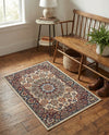 Patio Heritage Collection Area Rug -  Bower Rectangle Ivory  lifestyle 63