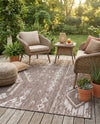 Desert Nomad Terrace Collection Area Rug - Sahara (Brown) Rectangle Brown  lifestyle 30