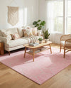 Trellis Mosaic Collection Area Rug - Arborville (Light Pink) Square Light Pink  lifestyle 32
