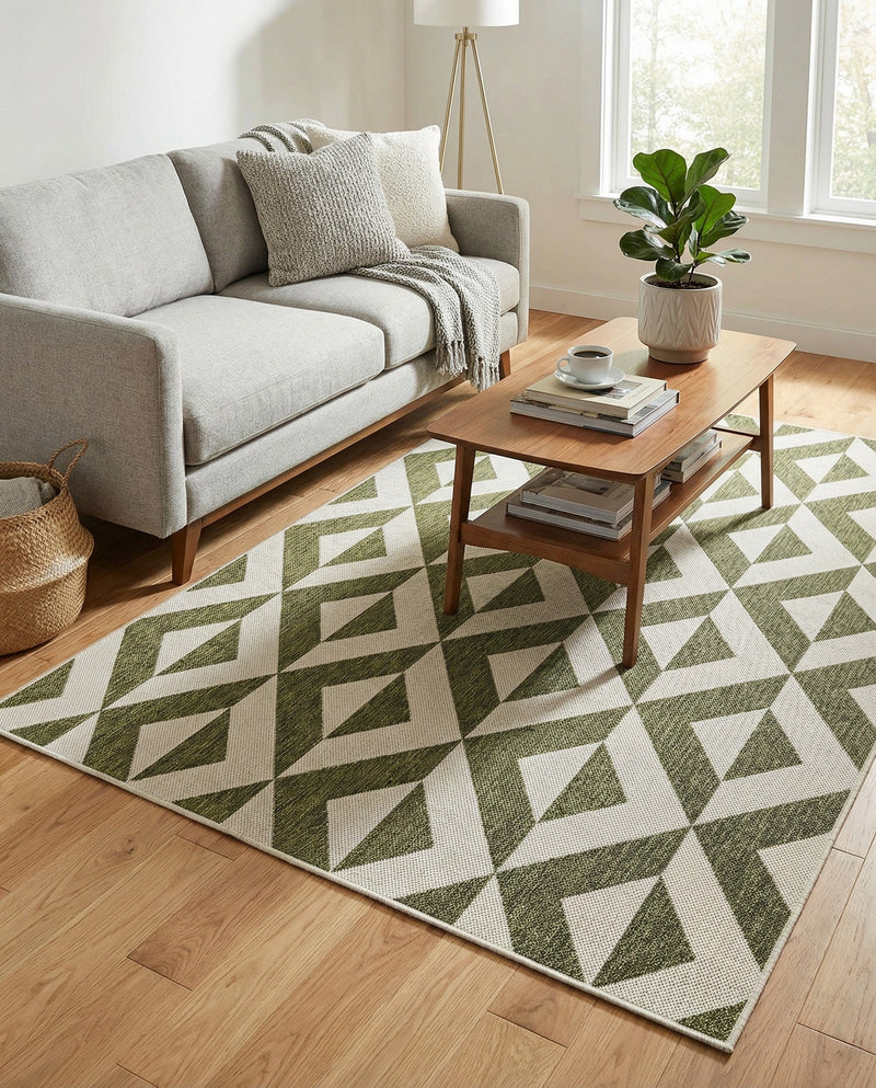 Urban Oasis Rugs Collection Area Rug -  Highrise (Green) Rectangle Green  lifestyle 16