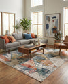 Jewel Oasis Collection Area Rug -  Topaz Square Multi  lifestyle 47