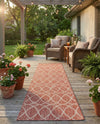 Savannah Pergola Collection Area Rug -  Pavilion (Rust Red) Runner Rust Red  lifestyle 37