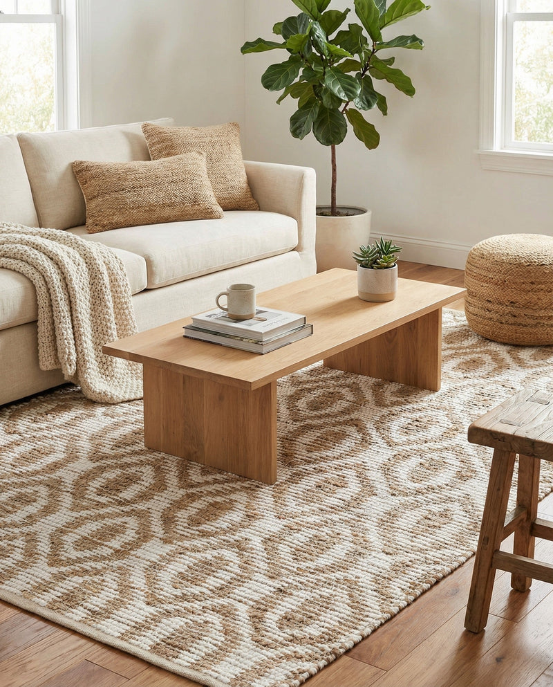 Osian Looms Collection Area Rug - Colaba Rectangle White  lifestyle 27