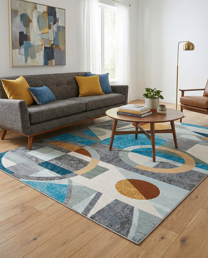 Urban Terrace Collection Area Rug -  Loggia Rectangle Multi  lifestyle 13
