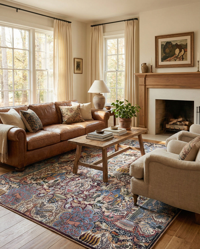 Heritage Elegance Collection Area Rug -  Louvre Rectangle Multi  lifestyle 13